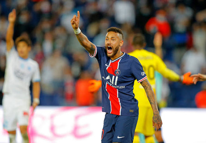 Neymar và PSG trải qua "ác mộng" khi đối đầu Marseille