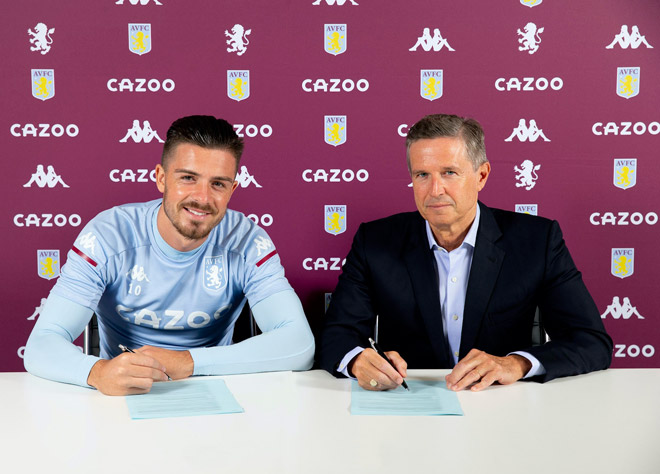 Jack Grealish ngó lơ MU để gia hạn tương lai với Aston Villa thêm 5 năm