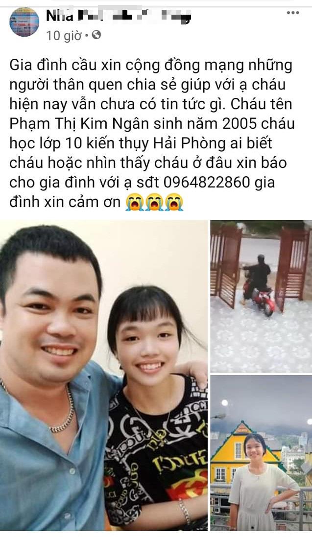 Ảnh nữ sinh do gia đình cung cấp.