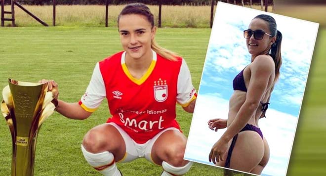 Tiền đạo xinh đẹp Melissa Herrera của đội nữ Stade de Reims vừa lĩnh đòn nặng vào mặt từ phía đối thủ