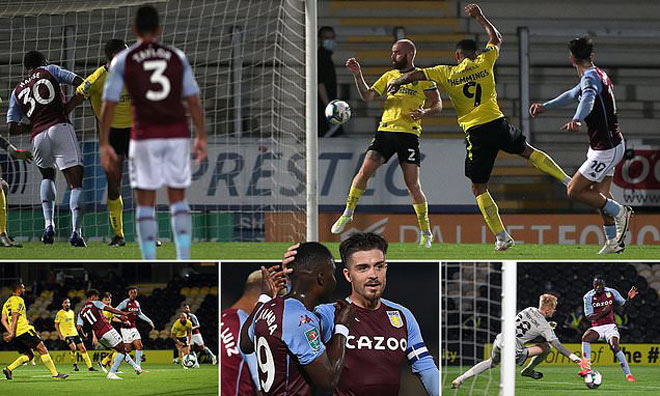 Jack Grealish lập siêu phẩm sút bóng sống giúp Aston Villa thắng Burton Albion 3-1 để giành vé đi tiếp