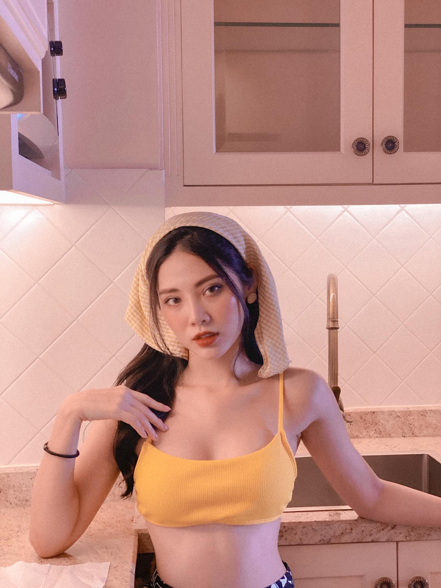 Nhờ chăm chỉ luyện tập mà Ngọc Anh luôn giữ được vóc dáng cân đối.