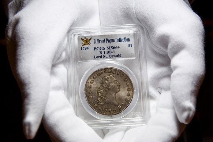 Đây có thể là đồng xu đầu tiên được Sở đúc tiền Hoa Kỳ làm ra từ năm 1794 (nguồn: UPI)