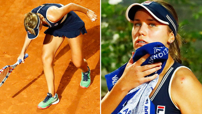 Sofia Kenin tay vợt giữ hạng 5 thế giới, đang là đương kim vô địch Australian Open thua trắng ở Rome Masters