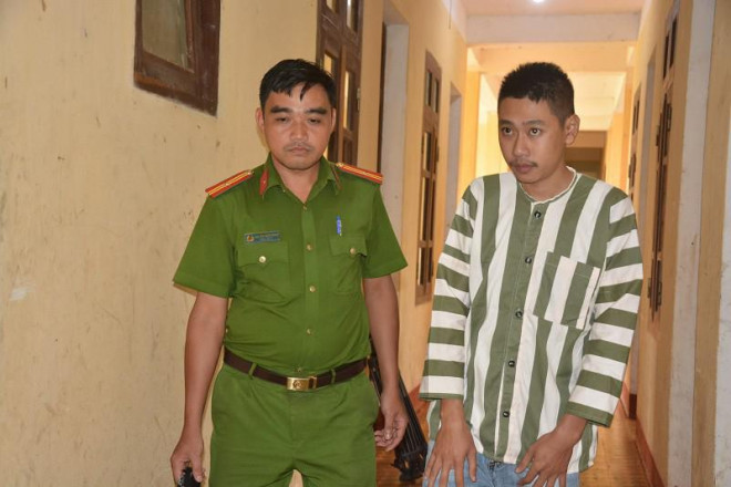 Nguyễn Hữu Sang bị bắt giữ để phục vụ công tác điều tra. Ảnh: PL
