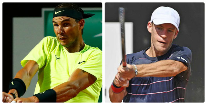 Nadal không phát huy được những ngón đòn sở trường trong lần thứ 10 chạm trán Schwartzman