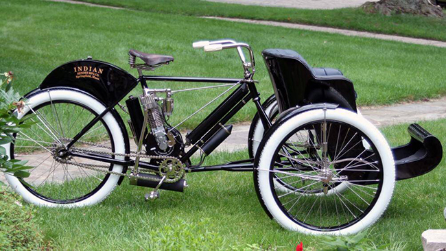 Indian Tri-Car Sedan Chair 1907 với độ tuổi, sự khan hiếm và nguyên bản của nó đã được bán với giá 165.000 USD
