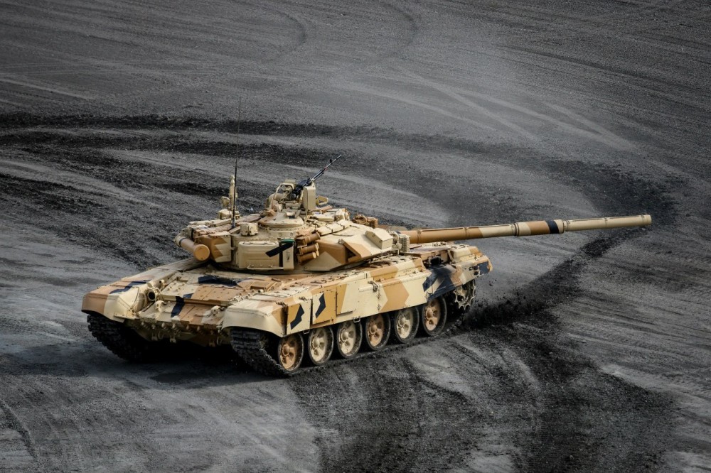 Xe tăng T-90 MS của Ấn Độ (ảnh: CNN)