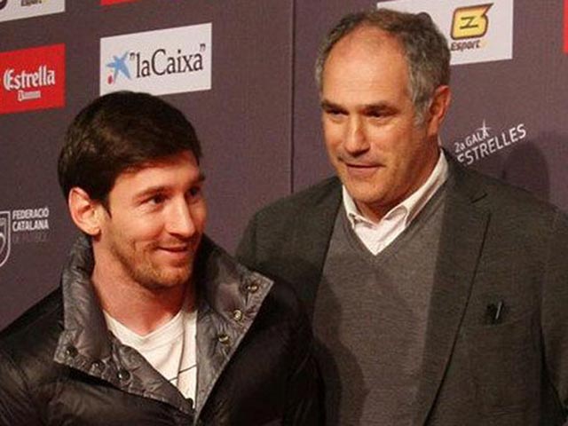 Messi và&nbsp;Zubizarreta khi còn chung chiến tuyến