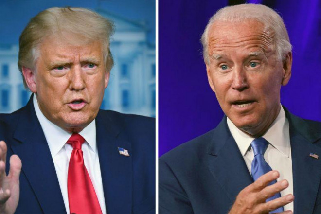 Tổng thống Donald Trump và đối thủ Joe Biden. Ảnh: New York Times