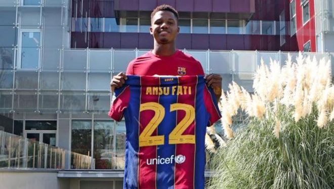 MU hết cửa mua Ansu-Fati khi Barca nhanh chân "trói chân" anh bằng điều khoản giải phóng hợp đồng lên đến 400 triệu euro