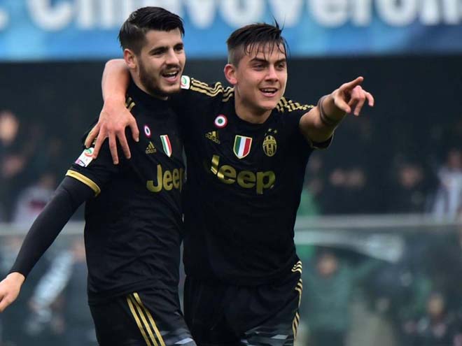 Morata và Dybala có thể cùng ra sân ở vòng 2 Serie A