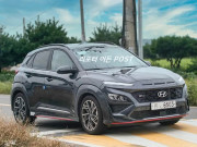 Tin tức ô tô - Ảnh thực tế Hyundai Kona N Line 2021 lăn bánh trên đường phố