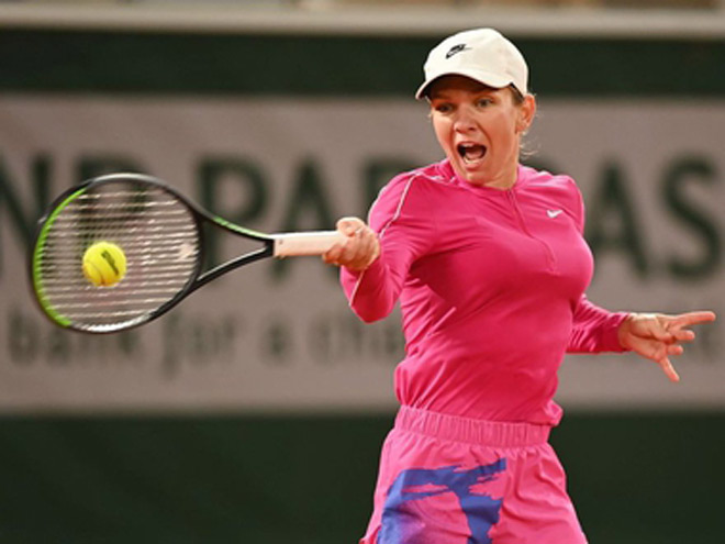 Hạt giống số 1 đơn nữ Simona Halep chơi thăng hoa ở trận ra quân tại Roland Garros năm nay