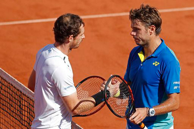 Thành tích thắng - thua chia đều cho cả Andy Murray và Stan Wawrinka khi họ từng 2 lần đối đầu nhau ở bán kết Roland Garros 2016 và 2017