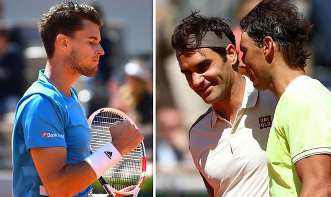Thiem tự tin đủ sức giúp Federer ngăn Nadal san bằng kỷ lục 20 Grand Slam ở Roland Garros năm nay