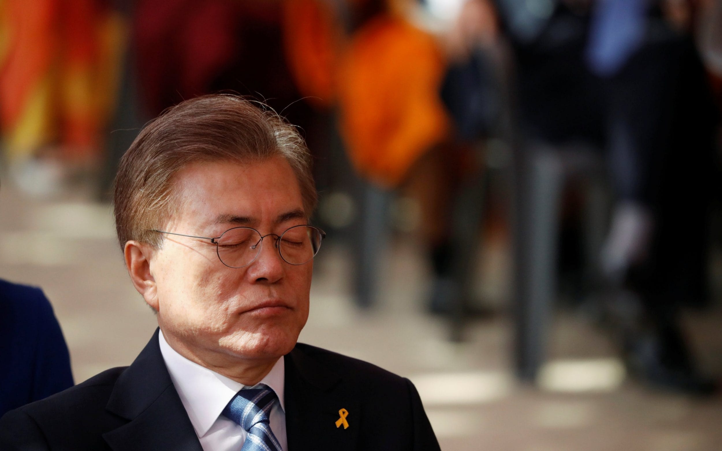 Tổng thống Hàn Quốc Moon Jae-in. Ảnh: Telegraph