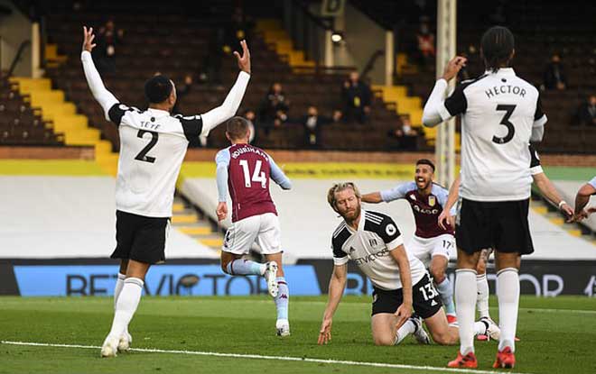 Aston Villa bay cao với đại thắng trước Fulham