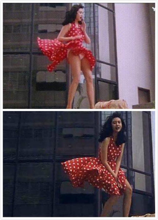Cảnh quay tung váy lộ nội y từng được cô thể hiện trong "She Starts the Fire" năm 1992. Tuy nhiên bộ phim không nổi tiếng như "I'm Your Birthday Cake".

