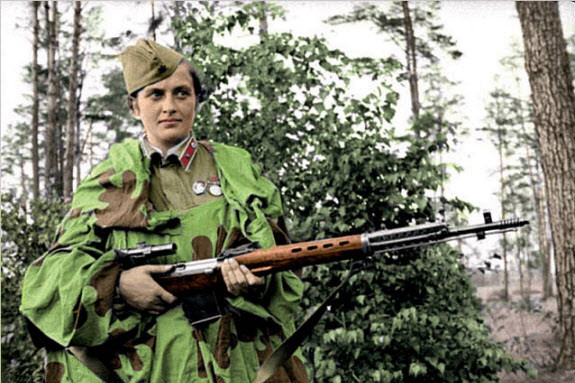 Lyudmila Mikhailovna Pavlichenko. Ảnh: NYP