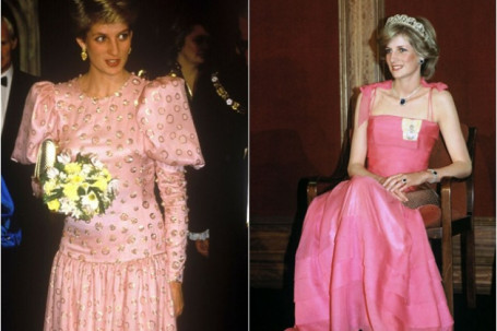 14 thiết kế váy áo màu hồng sành điệu của công nương Diana