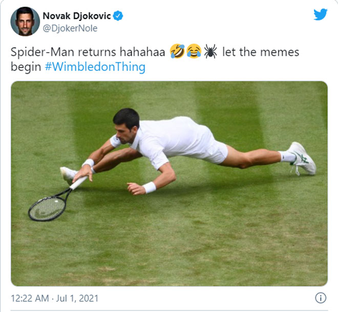 Djokovic tự ví mình như "Người nhện"