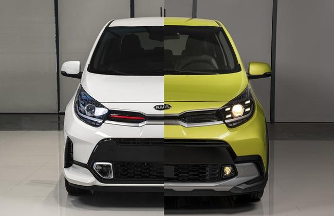 KIA Morning GT-Line bên trái và X-Line bên phải