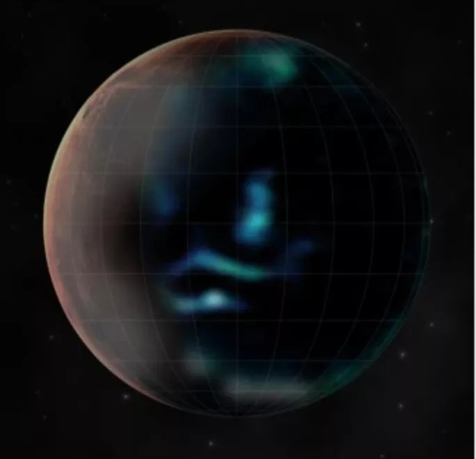 Cực quang kỳ lạ của Sao Hỏa được tạo thành cùng cách với cực quang Trái Đất - Ảnh: Cơ quan vũ trụ UAE