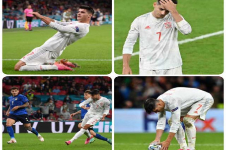 Morata ghi 3 bàn, hỏng 2 penalty: Người hùng hay tội đồ của Tây Ban Nha ở EURO