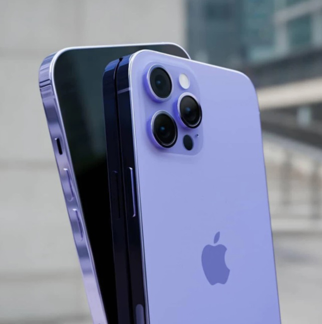 Ảnh concept iPhone 13 Pro Tím.