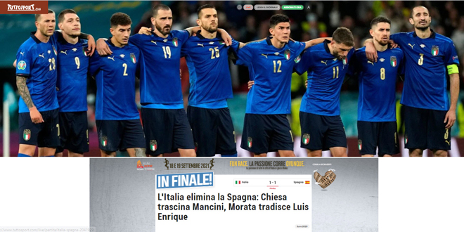 Tờ Tuttosport không tiếc lời khen thầy trò Mancini và không quên "đá xoáy" Morata