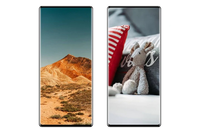 Ảnh render điện thoại có camera dưới màn hình của Xiaomi - Mi Mix 4.