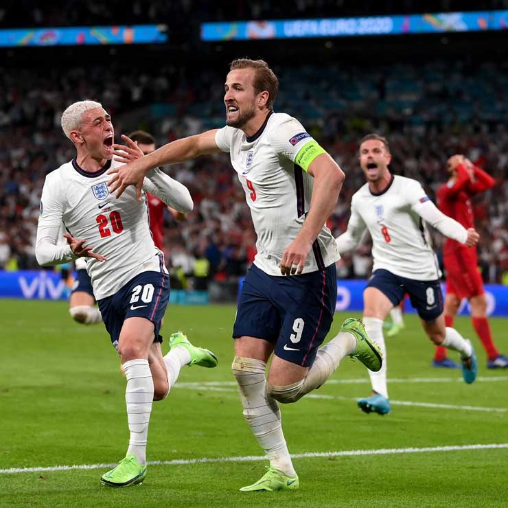 Harry Kane đã cân bằng kỷ lục ghi 10 bàn thắng tại EURO và World Cup cho ĐT Anh như huyền thoại Gary Lineker