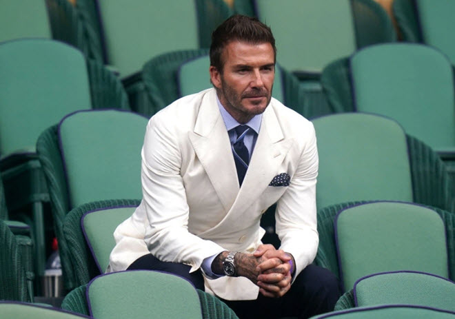 Beckham ăn vận bảnh bao gây “náo loạn” Wimbledon, làm “lu mờ” Djokovic - 4