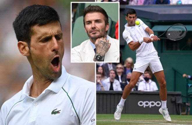 Beckham "tỏa sáng" trên khán đài, dưới sân Djokovic làm chủ trận đấu