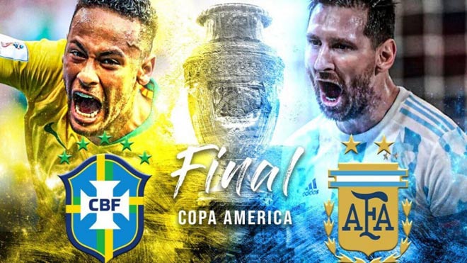 Brazil và Argentina đối đầu ở chung kết Copa America 2021