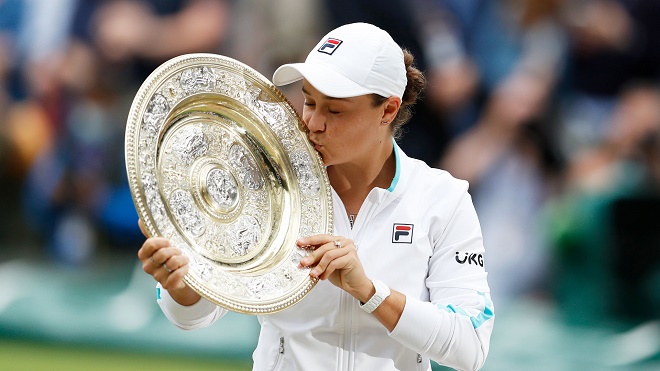 Barty vô địch Wimbledon lần đầu trong sự nghiệp