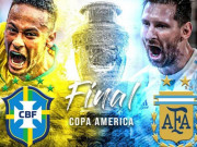 Bóng đá - Dự đoán tỷ số, soi kèo Argentina vs Brazil 7h 11/7, chung kết Copa America