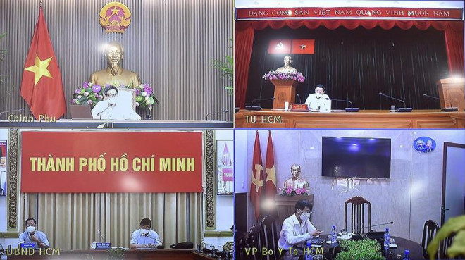 Chủ tịch UBND TP.HCM Nguyễn Thành Phong cho biết sẽ tận dùng thời gian giãn cách xã hội để "bóc" F0 ra khỏi cộng đồng . Ảnh: VGP/Đình Nam