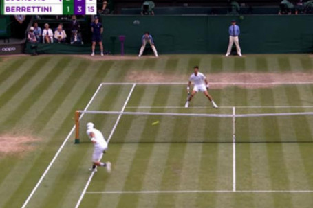 Tuyệt phẩm Wimbledon: Djokovic và Berrettini lên lưới so tài mãn nhãn