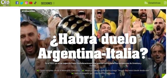 Trận đại chiến giữa Argentina và Italia liệu có diễn ra?