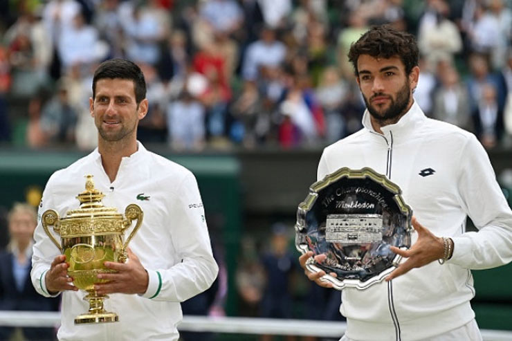 Djokovic thắng ngược Berrettini để bảo vệ thành công chức vô địch Wimbledon