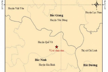 Động đất 3 độ richter xảy ra trong đêm gần Hà Nội, nhiều đồ đạc rung lắc