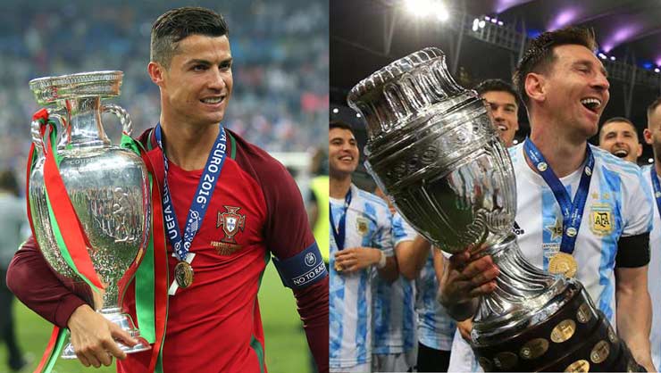 Ronaldo và Messi đều đã có danh hiệu lớn cùng ĐTQG