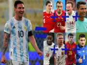 Bóng đá - Messi = Ronaldo + 7 SAO châu Âu: Thông số ấn tượng hay Copa America quá &quot;lởm&quot;?