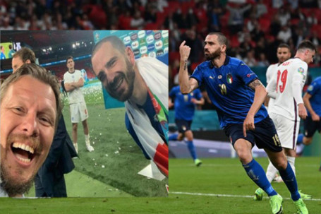 ĐT Anh lại "sôi máu": Siêu trung vệ Italia chụp lén trêu ngươi Maguire