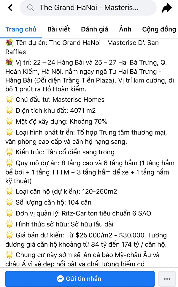 Thông tin rao bán trên mạng