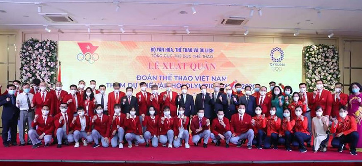 Đoàn thể thao Việt Nam xuất quân lên đường dự Olympic Tokyo