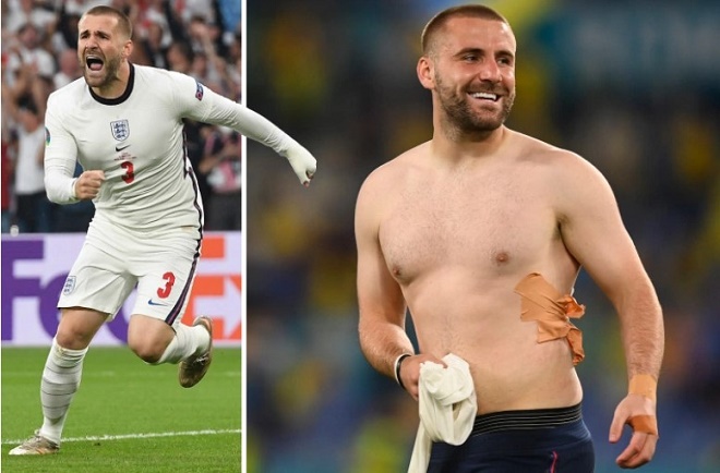 Luke Shaw nén đau thi đấu cho ĐT Anh tại EURO 2020
