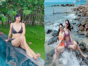 Thể thao - Người đẹp bóng chuyền Kim Huệ diện bikini &quot;nóng bỏng”, Thu Hoài - Thu Huyền &quot;hot&quot; không kém